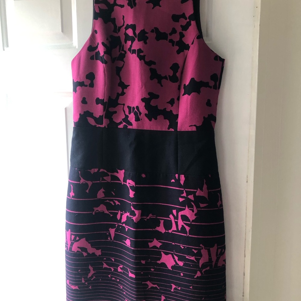 Pink and Black Sheath Dress
